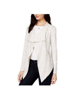bar III Womens Draped Cardigan Sweater
